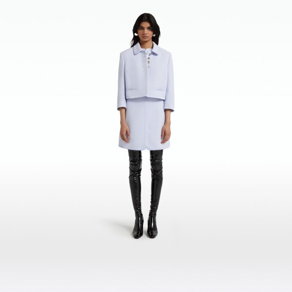 Niina Silk Blue Jacket - Image 6