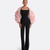 Honi Peony Blush Harness & Bele Black Jumpsuit