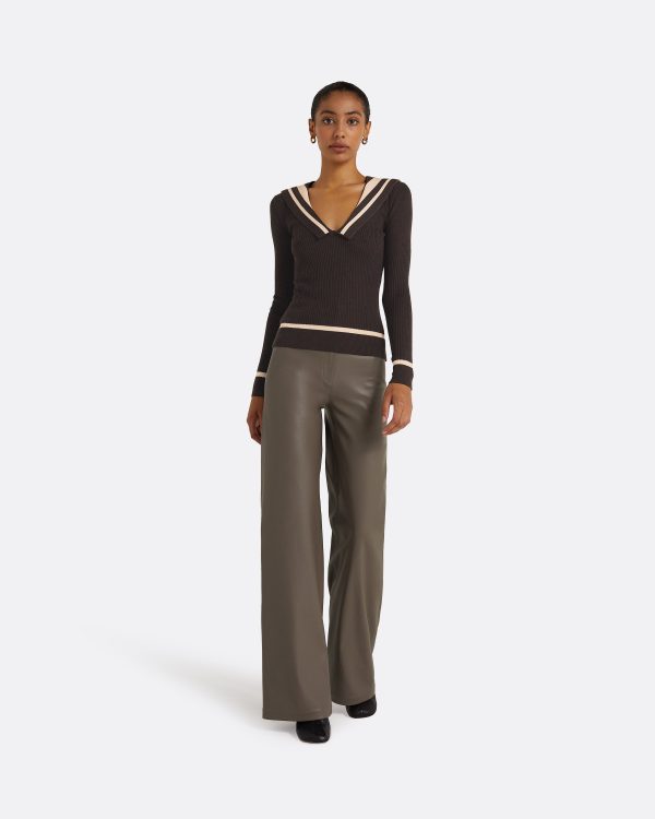 Odette Dark Mocha & Powder Knit
