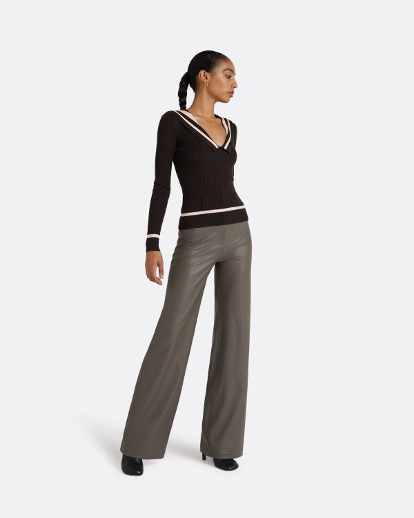 Odette Dark Mocha & Powder Knit - Image 5