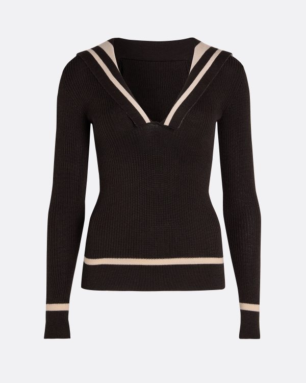 Odette Dark Mocha & Powder Knit - Image 6