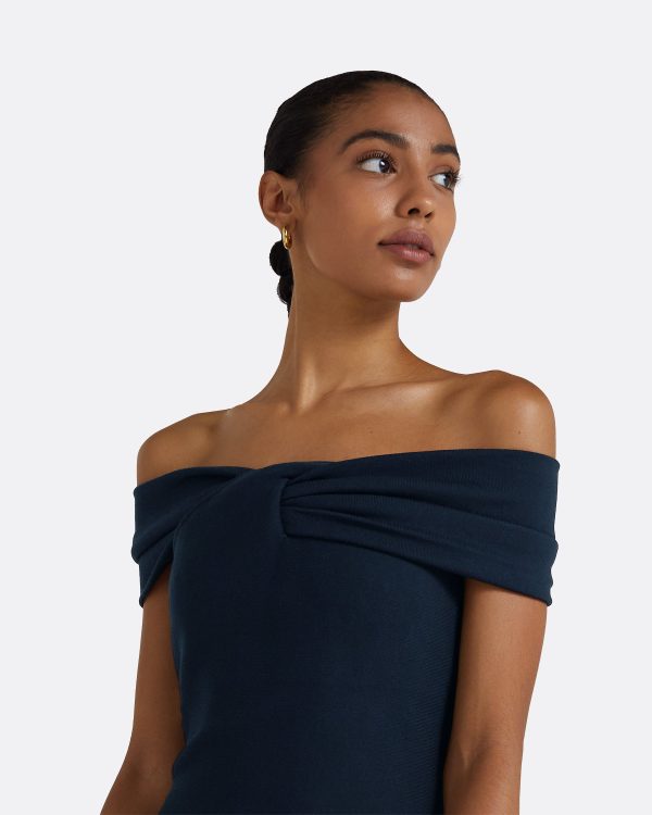 Nouvia Navy Knit Dress - Image 3
