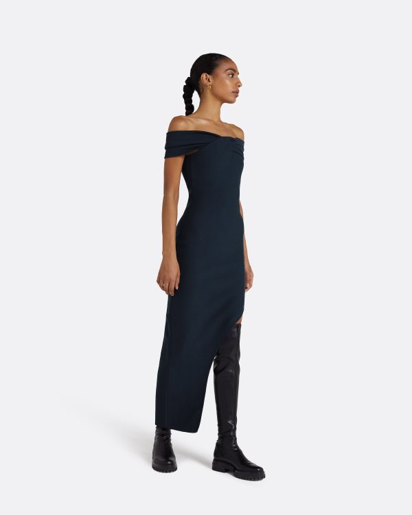 Nouvia Navy Knit Dress - Image 4