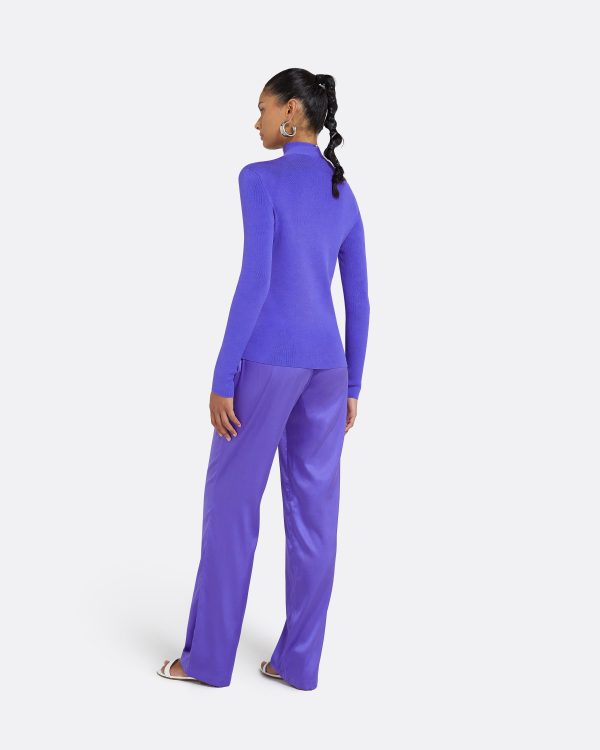 Mani Anemone Blue Knit Cardigan - Image 2
