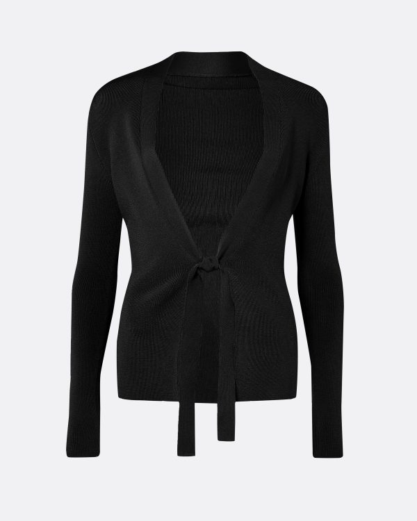 Mani Black Knit Cardigan - Image 5