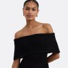 Kole Black Knit Short Dress - Image 3