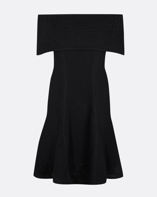 Kole Black Knit Short Dress - Image 5