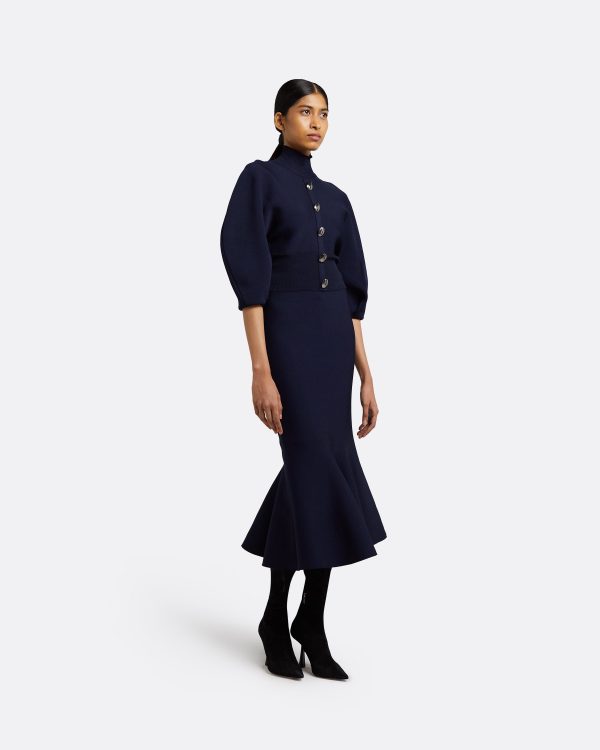 Lena Navy Knit Top - Image 4