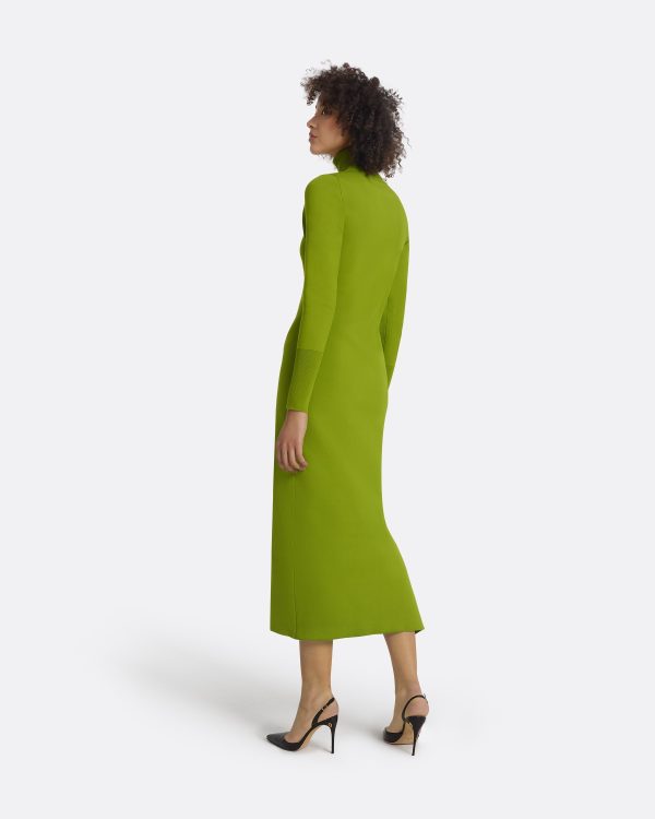 Myaree Olive Knit Midi Dress - Image 2