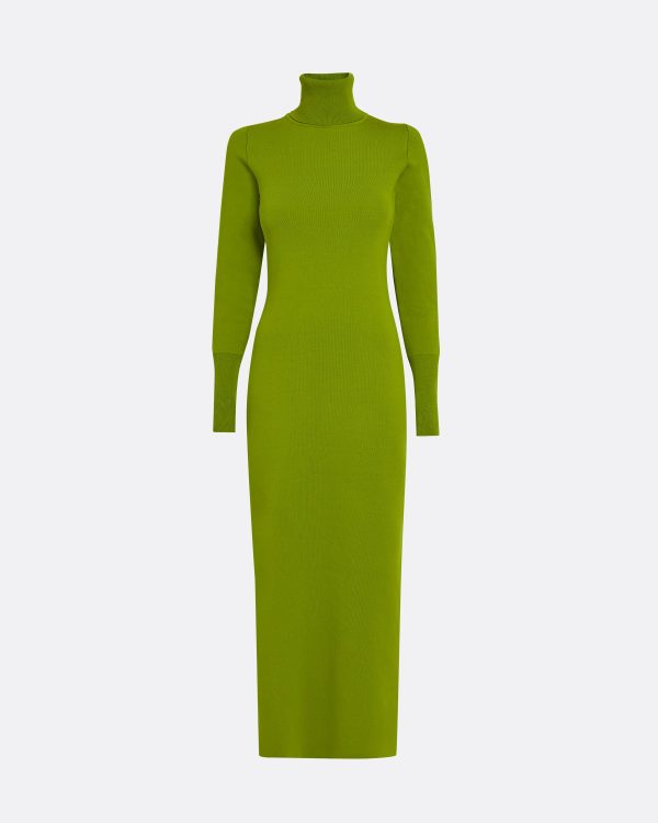 Myaree Olive Knit Midi Dress - Image 6