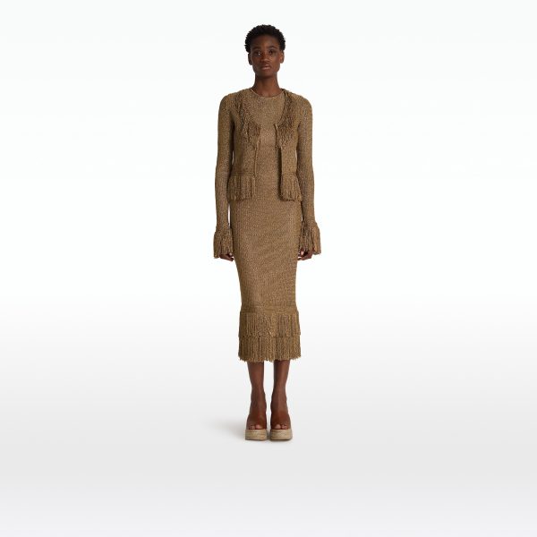 Scarlett Gold Knit Jacket - Image 6