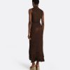 Remmie Deep Brown Knit Skirt - Image 2