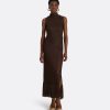 Remmie Deep Brown Knit Skirt - Image 3
