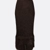 Remmie Deep Brown Knit Skirt - Image 4