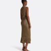 Remmie Gold Knit Skirt - Image 2