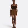 Geena Deep Brown Knit Top