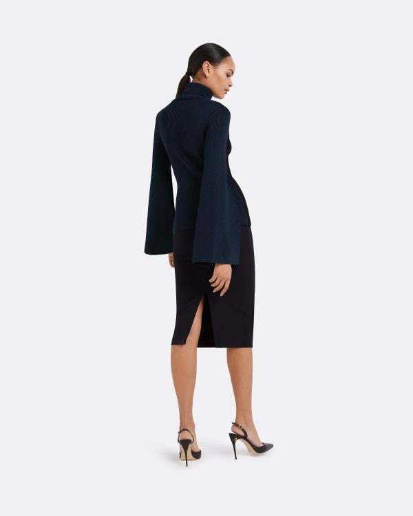 Gigi Knit In Navy & Black - Image 2