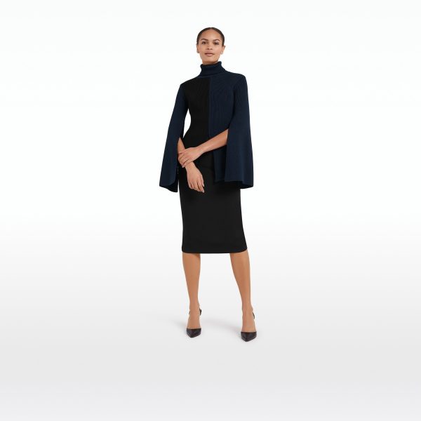 Gigi Knit In Navy & Black - Image 6