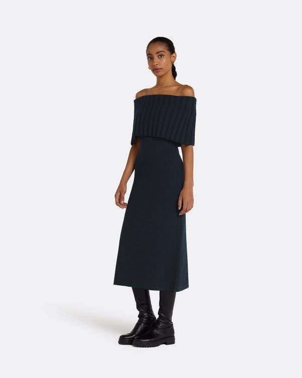 Risette Navy Knit Dress - Image 4