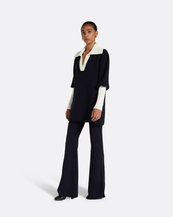 Leonie Navy & Ivory Knit - Image 4