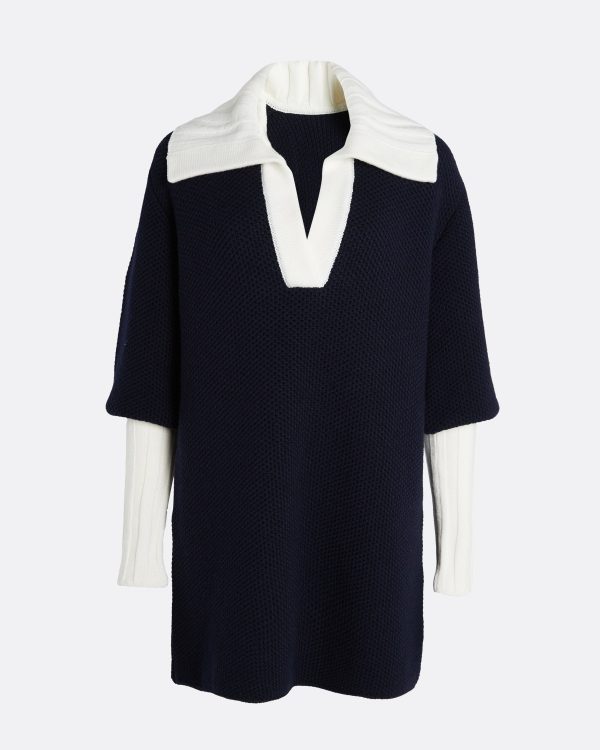 Leonie Navy & Ivory Knit - Image 5
