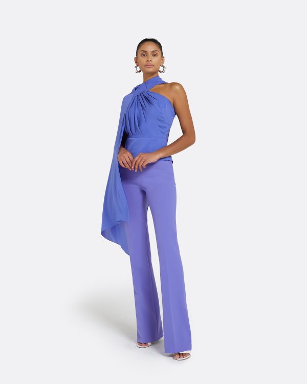 Alexa Anemone Blue Trousers - Image 3