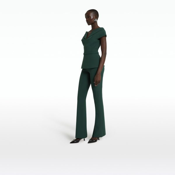 Alexa Darkest Spruce Trousers - Image 5