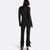 Mari Black Deco Fringe Trousers - Image 2