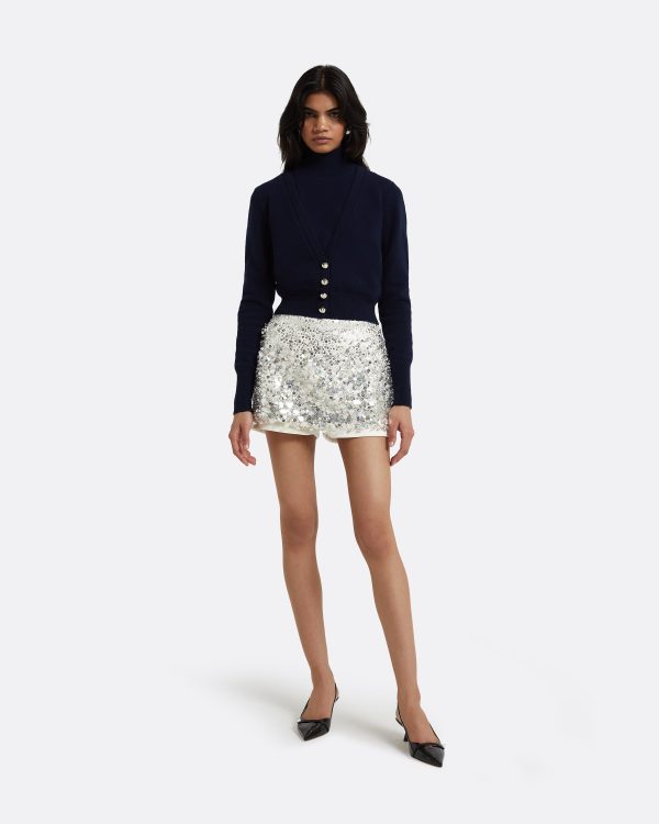 Matilda Ivory & Silver Skirt - Image 4