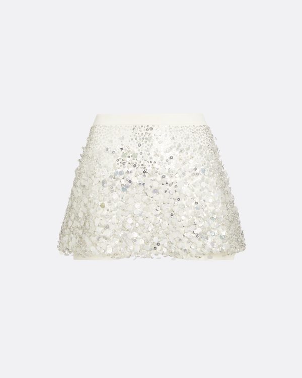 Matilda Ivory & Silver Skirt - Image 5