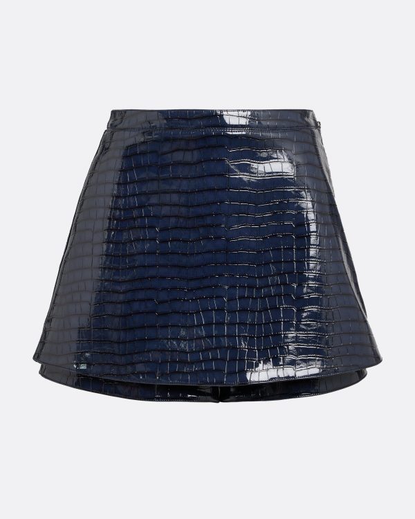 Matilda Navy Croc Skirt - Image 5