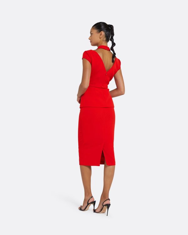 Hokoku Cherry Red Skirt - Image 2