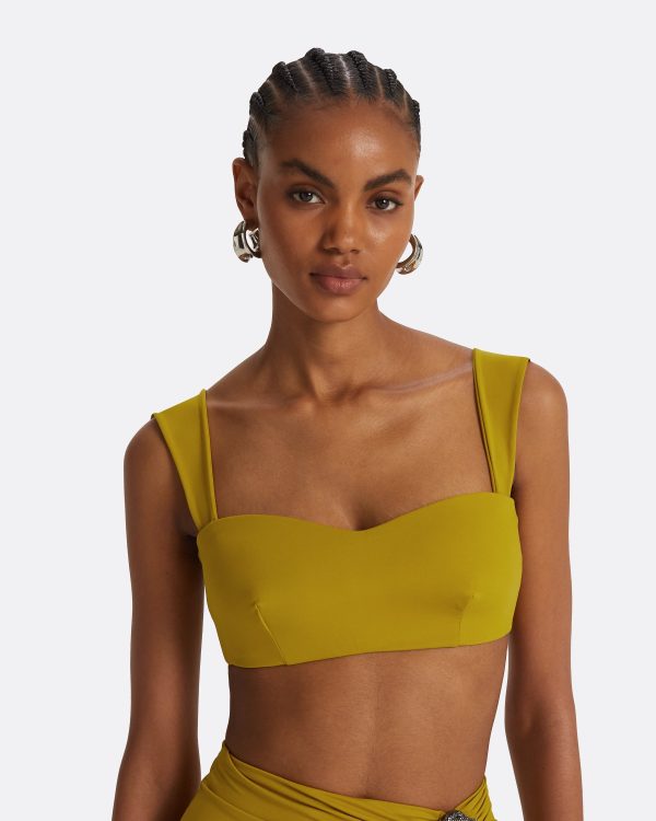 Willa Chartreuse Bikini Top - Image 3