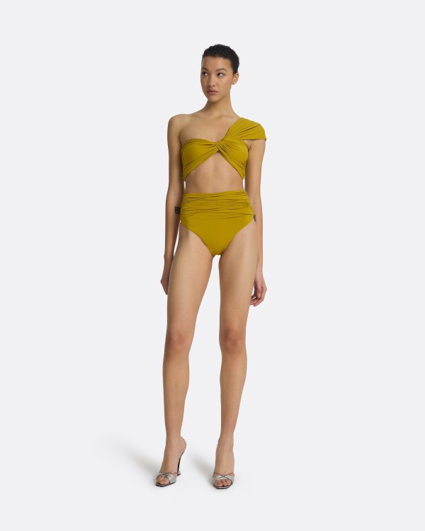 Gisella Chartreuse Bikini Top