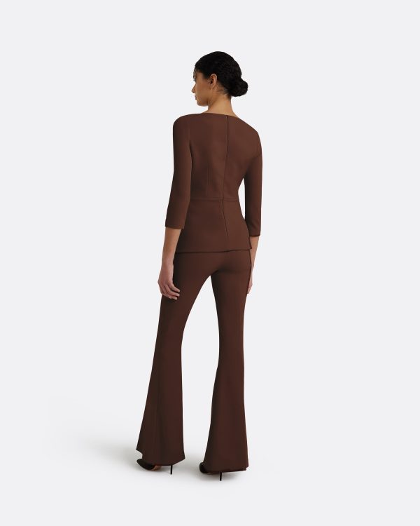 Lilian Pecan Brown Top - Image 2