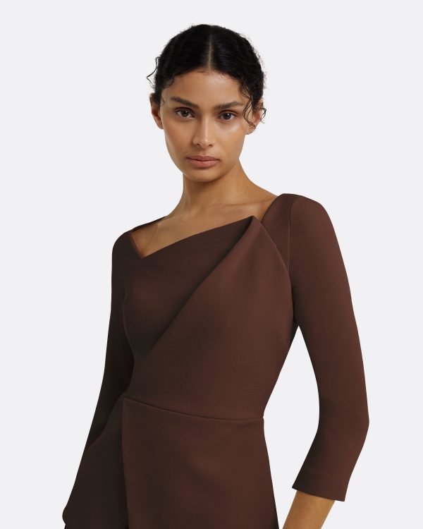 Lilian Pecan Brown Top - Image 3