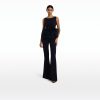 Tessa Midnight Navy Feather-Trimmed Top - Image 6