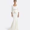 Caia Ivory Top With Embroidered Belt