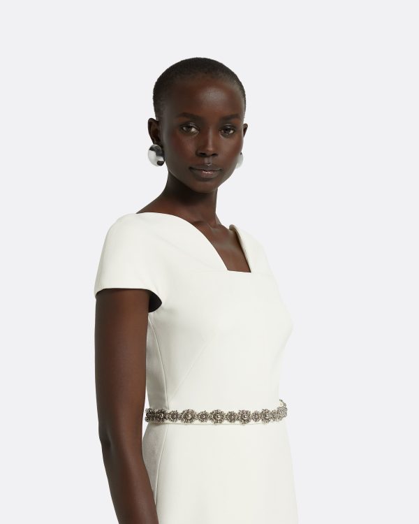 Geena Embroidered Ivory Top - Image 3