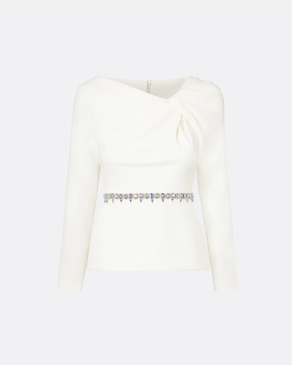 Manya Ivory Embroidered Top - Image 5