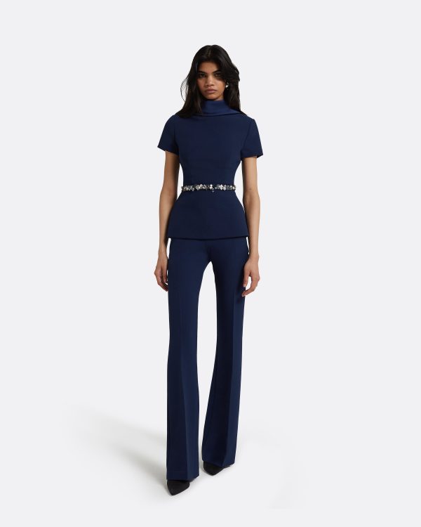 Elvan Embroidered Maritime Top
