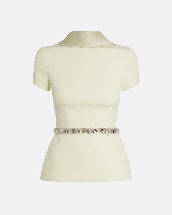 Elvan Embroidered Sorbet Top - Image 5