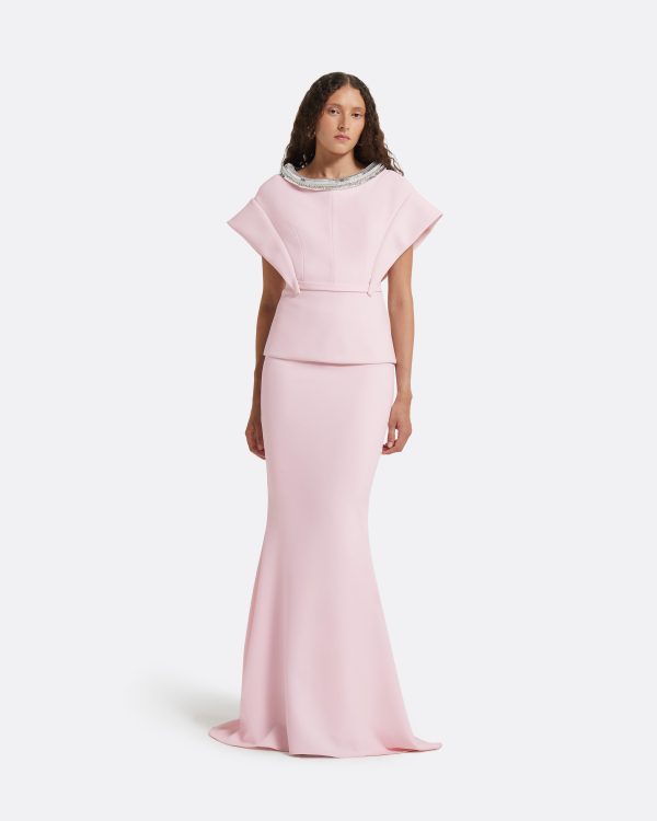 Silvia Barely Pink Embroidered Top - Image 6
