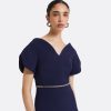 Finty Azurite Blue Top With Embroidered Belt - Image 3