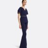 Finty Azurite Blue Top With Embroidered Belt - Image 4