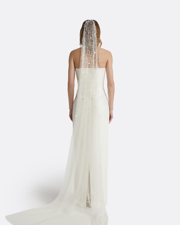 Edith Cecil Embroidered Veil - Image 2