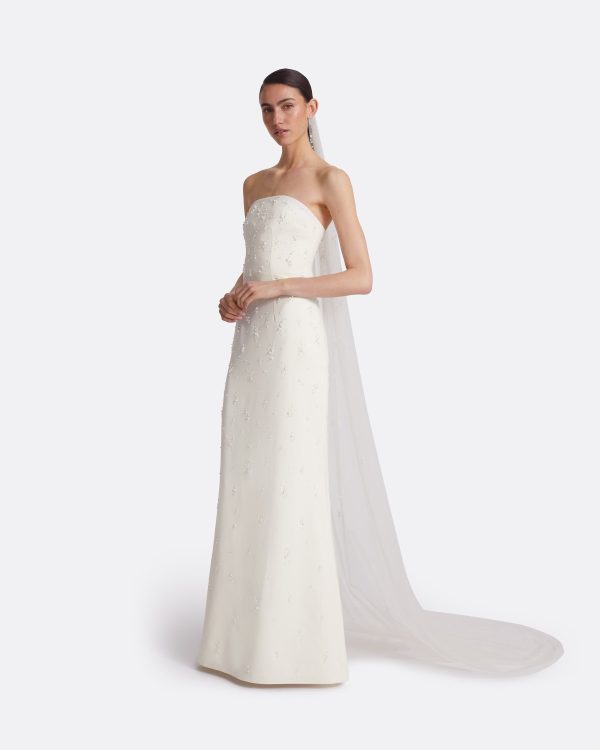 Edith Gypsophilia Embroidered Veil - Image 3